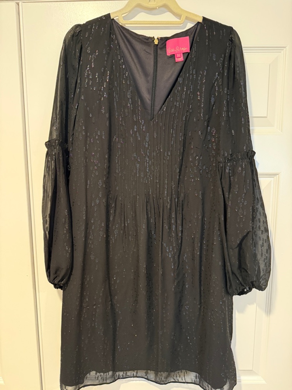 Lilly Pulitzer Black Sparkle Mini Dress